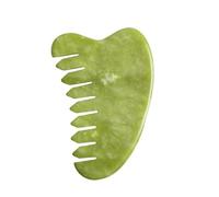 Healeved Peine De Masaje Multifuncional Peine Cabelludo Gua Sha Para Cuerpo Piernas Brazos y Espalda De Jade