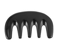 Healeved Peine de Masaje Natural de de Buey Cepillo Antiestático con Dientes Anchos para Cuidado Estimula Circulación y para Cabello Seco y Mojado