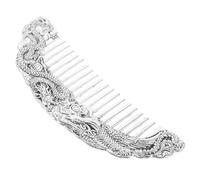 Healeved Peine De Pelo De Estilo Antiguo Con Forma De Dragón Y Plata Peine Vintage Para Barba Y Bigote