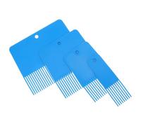 Healeved Peine de Pintura Texturizado Multifunción de Plástico 4 Unidades para Creación con Dientes Finos, Herramienta para Texturas de Hormigón, Yeso y Lino en Paredes y Techos