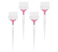 Healeved Peine para Teñir el Cabello de Abs Blanco 4 Piezas, Herramienta Profesional para Teñido en Salón y Uso en Casa, Adecuado para Highlights y Coloración