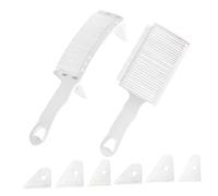 Healeved Peines para Degradado de Cabello para Hombre Peine Curvado de Peluquería con Diseño Ergonómico Herramienta de Posicionamiento Precisa Resistente y Fácil de Limpiar para Cortes