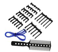 Healeved Peines Para Posicionamiento De Cortes De Pelo Protectores Para Cortadora De Cabello Profesionales y Ajustable Banda De Silicona Para Recortar El Cabello Accesorios De Corte De Mult