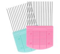 Healeved Peines para Quilling de Papel Diy, 2 Piezas (rosa y Azul), Herramientas para Manualidades y Tejido de Filigrana, Accesorios para Artesanía de Papel, Fácil de Usar y Versátiles