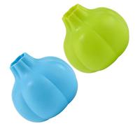Healeved Pelador de Ajos de Silicona Flexible Reutilizable 2 Unidades, Herramienta de Cocina Práctica para Pelar Ajo sin Olor, Utensilio Compacto para Uso Doméstico y Color Aleatorio