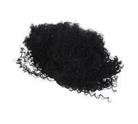 Healeved Peluca Corta Afro Rizada para Mujer Sintética Ligera y Transpirable Cómoda para Diario Fiestas de Disfraces y Cosplay Color Negro