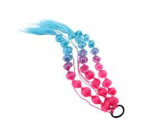 Healeved Peluca De De Caballo Extensiones De Cabello Chicas Brillantina Burbuja Morena Extensión De Moño De Pelo Accesorios De Alambre De Alta Temperatura