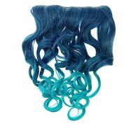 Healeved Peluca Degradada Sintética Larga Clip Ondulada y Rizada Para Fiestas y Eventos De Baile