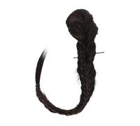 Healeved Peluca Trenza de Espiga Larga Extensiones de Coleta para Mujeres Extensión de Cabello Rizado para Festivales y Ocasiones Especiales