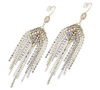 Healeved Pendientes De Borlas De Perlas Largos Colgantes Para Mujer Pendientes De Araña Cadena Joyas Elegantes Para Ocasiones Formales o Fiestas De Noche