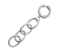 Healeved Pendientes De Cadena De Moda De Acero Inoxidable Estilo Hip Hop Para Hombre Sin Agujero Clip Oreja Accesorios De Joyería