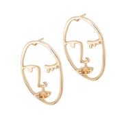 Healeved Pendientes De Elegantes y Abstractos Accesorios De Moda Creativos y Bonitos Para Mujer Forma De Personalidad y Temperamento Contraído