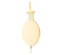 Healeved Péndulo de Repuesto para Reloj de Pared de 15 CM Pieza Metálica para Mecanismo de Reloj Antiguo Péndulo Colgante Reparación y Fabricación Manual