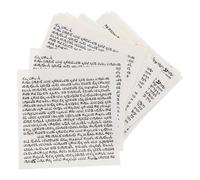 Healeved Pergamino de Mezuzá Judío para Puerta con Bendiciones Bíblicas Sagradas, Pack de 50 Unidades en Papel Decorativo Kosher para Protección y Decoración del Hogar