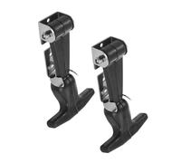 Healeved Pestillo de Goma Manija en T, 2 Piezas, Acero Inoxidable Resistente Pretensión Elástica y Alta Resistencia Abrasión para Puertas y Cajas