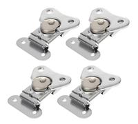 Healeved Pestillo Pequeño de Resorte para Caja de Herramientas Gabinete y Baúl Juego de 4 Piezas de Hierro Resistente Cierre Palanca para Estuches y Cajas de Vuelo