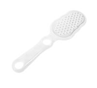 Healeved Piedra Pómez De Acero Inoxidable Para Pedicura, Removedor De Callos, 1 Unidad, Tamaño Estándar, Exfoliante y Masajeador Para Cuidado De Pies Casa, Carcasa Blanca