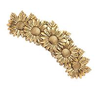Healeved Pinza para El Pelo con Forma de Girasol para Mujer Pasador Vintage con Resorte Accesorio de Moda para Mujer Pinza para El Pelo de Metal para Cabello Grueso