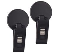 Healeved Pinzas Adhesivas para Coche 2 Unidades Soporte para Transpondedor y Titular del Permiso de Estacionamiento Clip Compacto de PVC para Tarjetas Recibos y Boletos Accesorio