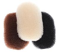 Healeved Pinzas para Volumen de Cabello 3 Piezas Negras, Café y Beige, Clips Invisibles para Raíces, Almohadillas para Peinados Abultados, Accesorios para Bodas, Fiestas y Uso Diario