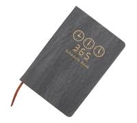 Healeved Planificador Diario 2025 A5 Gris Cuaderno de Planificación Diaria Página Completa por Día, Cuaderno de Gestión del Portátil para Uso Escolar y Oficina, Agenda para Escribir Ideas