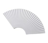 Healeved Plato de Sushi Japonés de Cerámica Blanca en Forma de Abanico de 11 Pulgadas Bandeja para Aperitivos y Sashimi Placa Decorativa para Cocina y Restaurante Suministros para