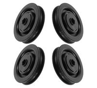 Healeved Polea de Nailon Cojinetes de Hierro 75 MM para Gimnasio Juego de 4 Piezas Resistentes al Desgaste Repuesto para Máquinas de Cable en Entrenamiento Fitness
