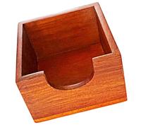 Healeved Porta Pañuelos de Papel Rústico de Madera Rectangular sin Tapa, Organizador Versátil Rebabas Adecuado para Bar y Hotel Diseño Único y Elegante