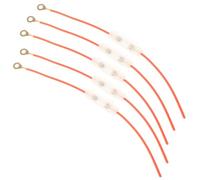 Healeved Portafusibles en Línea Protección Eléctrica 5 Piezas para Motocicleta, Caja de Fusibles Batería, Plástico Rojo, Cable Fácil de Llevar para Scooters y Motorbikes