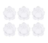 Healeved Portavelas de Pack de 6 Piezas Forma de para de Hogar Moderno para Ambiente Romántico en Cenas y