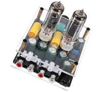 Healeved Preamplificador de Válvulas de Vacío K4/6a2, Placa de Preamplificador HiFi, PCB, Abs y Vidrio, para Sistemas de Cine en Casa DIY, Mejora el Audio