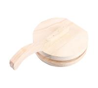 Healeved Prensador de Masa de Empanadillas de Madera Khaki Simple y Uso Versátil para Hacer Dumplings en Casa
