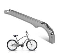 Healeved Protector de Cadena de Bicicleta de Plástico Negro Resistente al Aceite, Cubierta para Cadena Delantera Compatible Bicicletas de Montaña y Carretera, Pieza Portátil para Ciclismo