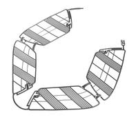 Healeved Protector de Rueda Trasera para Bicicleta Malla Protectora de Plástico Resistente Accesorio Ligero y Duradero para Mayor Seguridad Paseos Instalación sin Herramientas