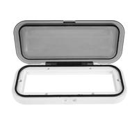 Healeved Protector para Radio de Barco 23,8 X 10,4 X 4,9 Cm, Funda Resistente al Agua Intemperie, Carcasa Anticorrosión para Estéreo Marino, Acceso Fácil y Protección contra Impactos