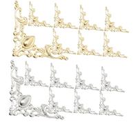 Healeved Protectores de Esquinas de Hierro para Libros y Cuadernos 60 Piezas 30 Amarillas 30 Resistentes y Decorativos para Álbumes Cajas de Madera y Scrapbooking