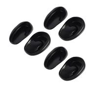 Healeved Protectores De Oídos Para Teñir El Cabello 6 Unidades Tamaño Único Plástico Negro Impermeables Para Uso Personal y Profesional Peluquerías