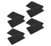 Healeved Protectores de Suela Antideslizantes de Goma Negra 1mm, 8 Piezas Recortables 14,8x9,8 Cm, Almohadillas para Tacones y Zapatos, Absorción de Impacto para Uso en Interiores