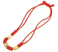 Healeved Pulsera Ajustable de Hilo Rojo Trenzado para Mujer Amuleto Suerte Zodiaco Rata Pulsera Dijes Cuerda Roja para Protección y Buena Fortuna