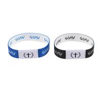 Healeved Pulseras Bíblicas Elásticas 2 Piezas para Hombres y Mujeres Versículos Escrituras, Diseño, Accesorio Espiritual Cómodo para Eventos Religiosos y Regalos Devocionales