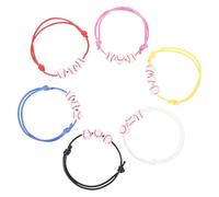 Healeved Pulseras Deportivas de Béisbol Niñas 30 Piezas Trenzadas Cuerda Encerada Negra y Blanca Dijes de Pelota Accesorios Temáticos para Fiestas y Recuerdos