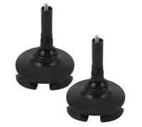 Healeved Puntas de Bastón Antideslizantes de Goma para Senderismo 2 Piezas Base Cuadruple Estable Diámetro Interior 19 MM Repuesto para Bastones y Muletas Uso en Exteriores y Terrenos