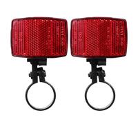 Healeved Reflectores para Bicicleta de Montaña 2 Piezas Rojos Reflectores de Seguridad para Radios Accesorios Ciclismo para Advertencia y Visibilidad Nocturna