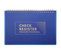 Healeved Registros de cheques para chequera personal, libro de registro de cheques grande en espiral, libro planificador de presupuesto para contabilidad financiera personal y seguimiento de cuentas,