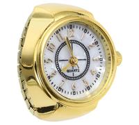 Healeved Reloj de Anillo Digital Números Claros y Estilo Elegante Mini Reloj de Cuarzo para Mujer y Hombre Adecuado para Reuniones y Uso Cotidiano