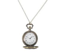 Healeved Reloj de Bolsillo Vintage de Cuarzo con Cadena Ajustable, Colgante de Bronce Antiguo con Diseño Náutico de Barco, Reloj Retro Grabado para Hombre y Mujer, Accesorio Adecuado