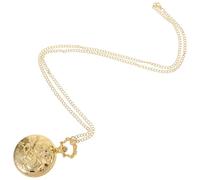 Healeved Reloj de Bolsillo Vintage Grande Tapa, Diseño de Dragón Dorado, Metal Resistente, para Personas Mayores y Estudiantes, Reloj Digital y Analógico Funcional para Hombre y Mujer,