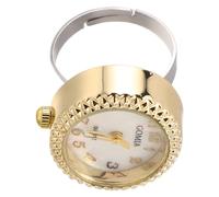 Healeved Reloj Digital Ajustable para Dedo Oval de Acero Inoxidable Cuarzo, Diseño Clásico y Ergonómico para Mujer y Hombre en Trabajo y Ocio