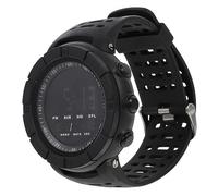 Healeved Reloj Electrónico Negro LCD Creativo para Exteriores Práctico Reloj Deportivo para Correr y Ciclismo Multifuncional para Actividades Al Aire