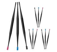 Healeved Removedores de Cerumen de Silicona en Espiral 12 Pcs Juego Doble Punta, Limpiador Reutilizable y Seguro para Limpiar Oídos, Portátil para Cuidado Diario y Viaje